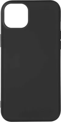Produktbild von Halbsteife Silikon Handyhülle für Apple iPhone 14, Soft Touch – Schwarz