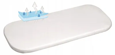 Imagen del producto de BabyMatex. Sábana ajustable impermeable de bambú, color blanco, 40x90 cm