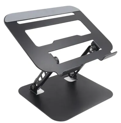 Immagine prodotto di Omgoods - Supporto regolabile per laptop, da scrivania - Supporto pieghevole per laptop e tablet, ideale per l'uso in casa e in viaggio