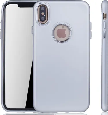 Produktbild von Apple iPhone XS Max Hülle - Handyhülle für Apple iPhone XS Max - Handy Case in Silber
