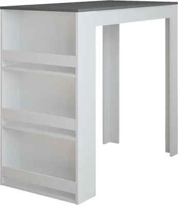 Produktbild von Bartisch Vicco Repose Weiß/Anthrazit 57 x 117 cm, Model 55352