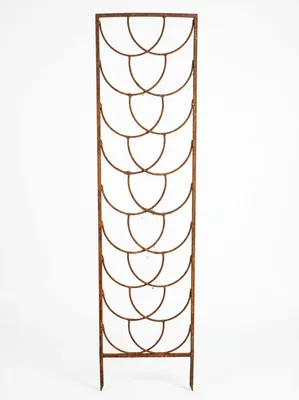 Produktbild von Rankgitter Rost 200 x 46 cm - Rankhilfe Garten - Staudenhalter - Blumenhalter - Rankengewächs Pflanzenstütze - Blumenstütze - Staudenstütze - Rankhilfe Strauchhalter