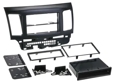 Zdjęcie produktu dla Panel radia 2-DIN ze schowkiem Mitsubishi Lancer 2007 > czarny