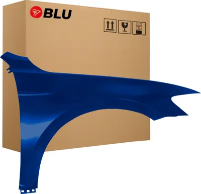 Immagine prodotto di BLU Parafango compatibile con VW Volkswagen Passat B8 LH5X Destra Blau Nacht Blau Metallisch | 2014-2023 | Anteriore | Verniciato | Pronto per il montaggio | Acciaio
