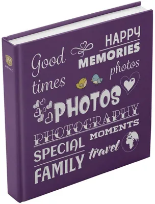 Image de Album photo Henzo Jumbo Wording violet 30x30 cm