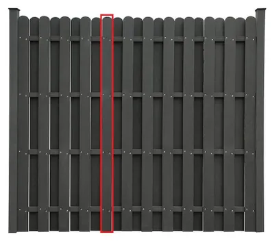 Produktbild von HOME DELUXE - WPC Sichtschutzzaun VISTA - Ersatzpaneel I Blickschutz Windschutz Sonnenschutz