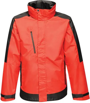 Produktbild von Herren Contrast Shell Jacket, wasserdicht - Farbe: Classic Red/Black - Größe: XS