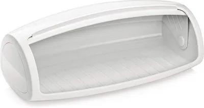 Immagine prodotto di Cestino portapane da cucina in plastica bianca 44x25x17 cm
