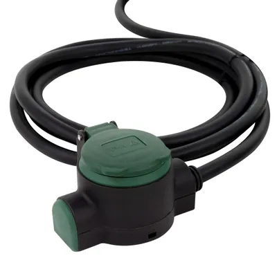 Produktbild von REV 0017103512, 10 m, IP44, Spritzwassergeschützt, 1,5 mm², Schwarz, 230 V