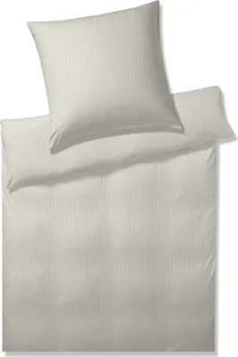 Produktbild von elegante Mako-Jersey-Kissenbezug einzeln Solid Stripe Farbe Sand Größe 70x90cm