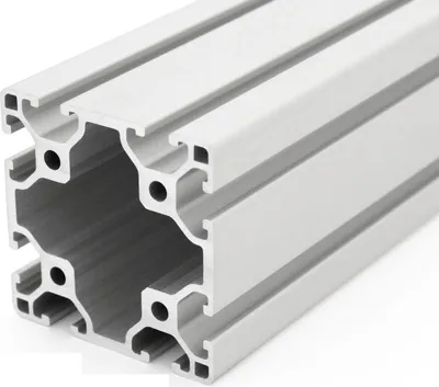 Produktbild von Länge 720mm - Aluminiumprofil 60x60L I-Typ Nut 6 (leicht), silber eloxiert. Aluminium Profil 60x60 Alu Profil 60 x 60 Montage- Systemprofil