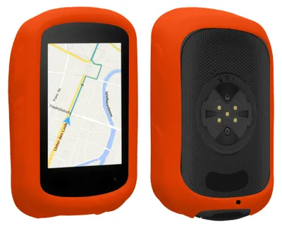 Produktbild von kwmobile Hülle kompatibel mit Garmin Edge 840 / Edge 540 - Silikon GPS Fahrrad Case Schutzhülle - in Orange