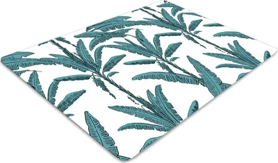 Produktbild von Stuhlunterlage Bürostuhlunterlage 120 cm x 90 cm Bodenmatte Bürostuhlunterlage - Palmzweige