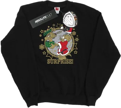 Produktbild von Tom And Jerry - "Christmas Surprise" Sweatshirt für Herren BI46974 (XXL) (Schwarz)