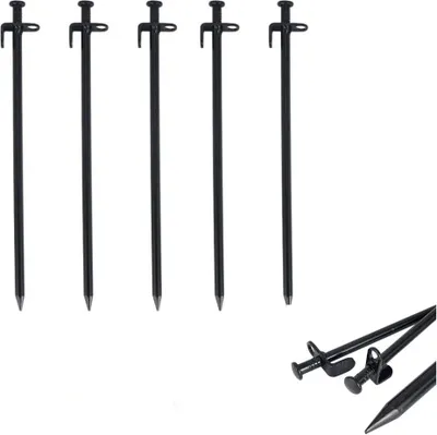 Produktbild von Schwere Campingheringe, 5 robuste Gartenheringe, geschmiedete Stahl-Campingzeltheringe, Zeltbefestigungsheringe, verwendet für Gartenarbeit, Camping, Angeln und Zelte