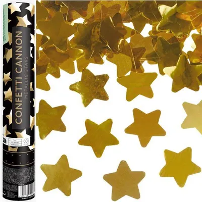 Image de Confetti en tube - or, 28 cm Party Deco