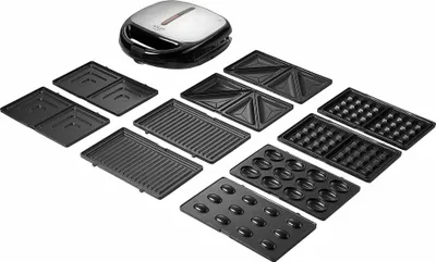 Produktbild von Adler AD 3040 Sandwich-Toaster 1200 W Schwarz, Grau (AD 3040)