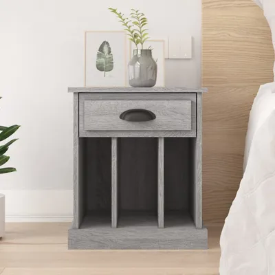 Produktbild von vidaXL Nachttisch Grau Sonoma 43x36x50 cm - Nachttisch - Nachttische - Schrank - Nachtschrank