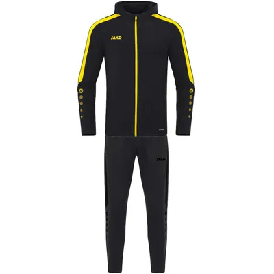 Produktbild von JAKO Kinder Trainingsanzug Polyester Power mit Kapuze, Farbe:schwarz/citro, Größe:128