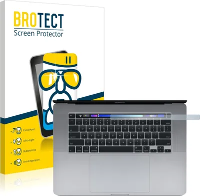 Produktbild von BROTECT Schutzglas für Apple MacBook Pro 16" 2019 (NUR Touch Bar) Schutzfolie Panzer Folie Glas Display Schutz klar
