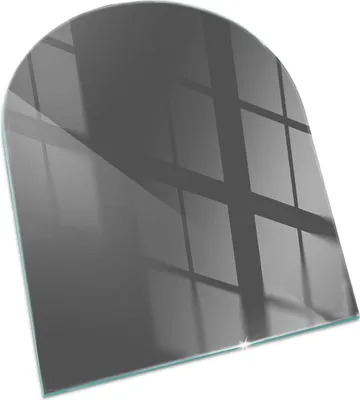 Produktbild von Farbe Grau-Braun – Glasbodenplatte für – Kaminofen – Kaminplatte Glas – Schutzglas – Funkenschutzplatte –Glasbodenplatte Feuerfeste – Hitzeschutzplatte – Bodenschutz aus Glas – 80x70 cm