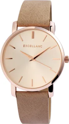 Produktbild von Excellanc Damen-Uhr Analog Quarz mit Kunstlederionsband