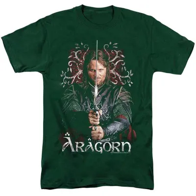 Produktbild von Lord Of The Rings - T-Shirt für Herren/Damen Uni TV38494 (M) (Dunkelgrün), KI-generiertes Bild