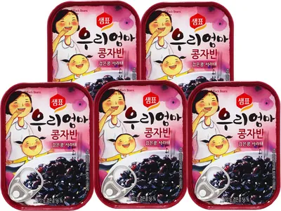 Produktbild von Sempio Eingelegte Schwarze Bohnen in Sojasauce 5x70g