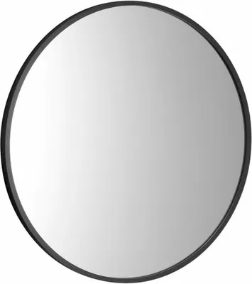 Produktbild von NOTION SLIM Spiegel im Rahmen, rund, ø 50cm, schwarz matt