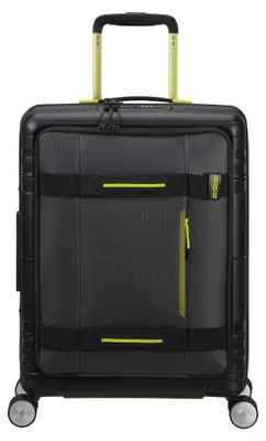 Produktbild von American Tourister mit Laptopfach Hello Cabin Spinner 55 / 20 Exp Coated Trolley Black / Lime schwarz