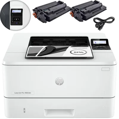 Produktbild von HP LaserJet Pro 4002dn Schwarzweiß-Laserdrucker + 2 XL-Tonerkartuschen 149X