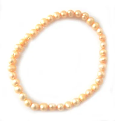 Produktbild von Goldfarbenes elastisches Perlen Armband für Damen, Modeschmuck