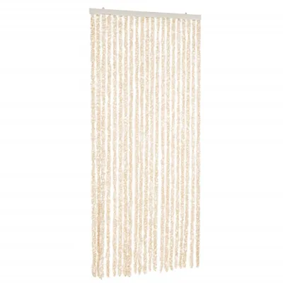 Produktbild von Fliegenvorhang Beige und Weiß 100x220 cm Chenille