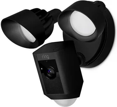 Produktbild von Ring Flutlicht Sicherheitskamera Plus mit Kabel schwarz