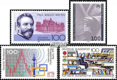 Produktbild von Briefmarken BRD (BR.Deutschland) 1991 Mi 1536,1544,1553,1554 (kompl.Ausg.) gestempelt 150.Geburtstag von Wallot