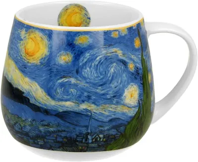 Produktbild von ART GALLERY Fassbecher 430 ml STARRY NIGHT inspired by Van Gogh New Bone China Porzellan