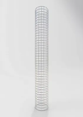 Produktbild von Gabionensäule rund feuerverzinkt, 27 cm Durchmesser, 200 cm Höhe, MW 5 cm x 5 cm