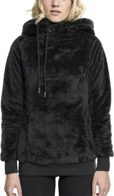 Immagine prodotto di Felpa da donna Urban Classics Ladies Long Teddy Hoody nera - L