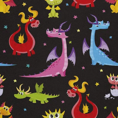 Obrázek produktu pro VENKOVNÍ DEKOSTOFFE OXFORD - Motiv pohádkového draka