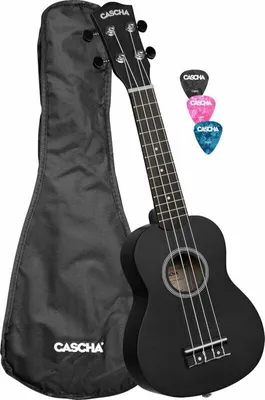 Zdjęcie produktu dla Cascha HH 3960 Black Ukulele sopranowe