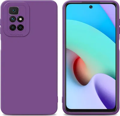 Image de Cadorabo Housse pour Xiaomi RedMi 10 Housse de protection en violet TPU Silicone Etui Case Housse pour téléphone portable
