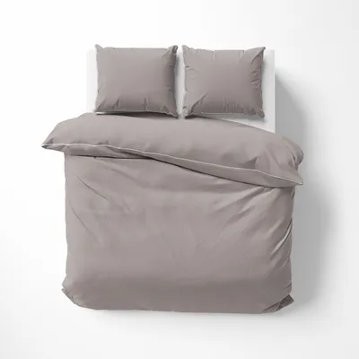 Produktbild von Bettwäsche, Baumwoll-Makosatin, einfarbig 160x200 Beige