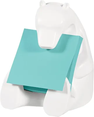 Produktbild von Post-It Pop-up Note Dispenser for 3 in x 3 in Notes, Bear design, White, 7,62 cm, 1 Stück(e), 50 Blätter
