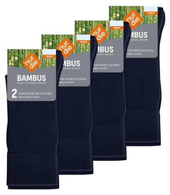 Produktbild von NUR DIE Herren Freizeitsocken Bambus Komfortbund 8-Pack maritim - Größe 43-46