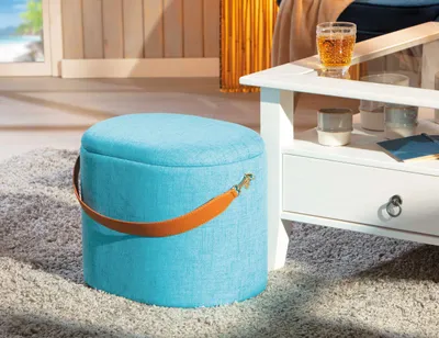 Produktbild von Inter Link Stauraum Hocker Dilia blau