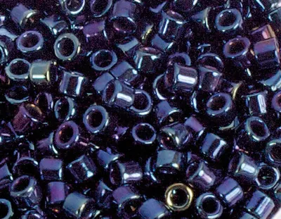 Zylinderperlen 3,3 mm 8/0 Metallic Blau Mehrfarbig 100 g