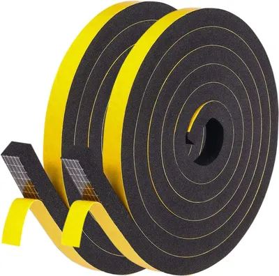 Produktbild von Dichtungstape Gummischaumband 12 mm x 10 mm, 4 m, für Türen und Fenster