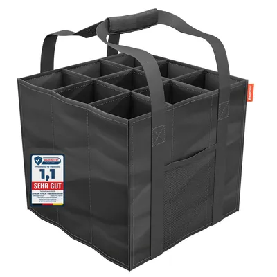 Produktbild von ATHLONTOOLS Flaschenträger 9 Flaschen - schwarz