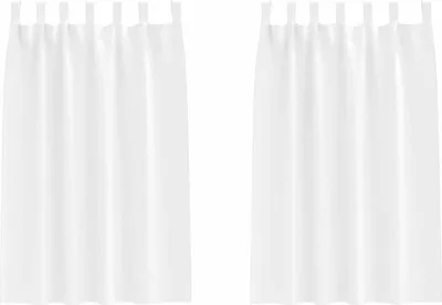Zdjęcie produktu dla vidaXL Zasłony zaciemniające z przelotkami, 2 sztuki, białe, 175 x 140 cm