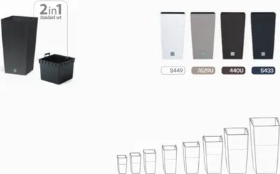 Produktbild von NABBI Hoch blumentopf aus kunststoff DRTS400 40 cm - Mokka
